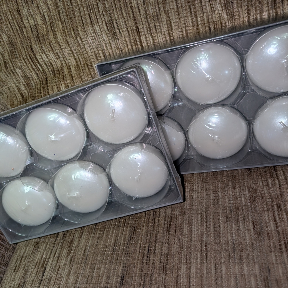 White Tealight Candles Set